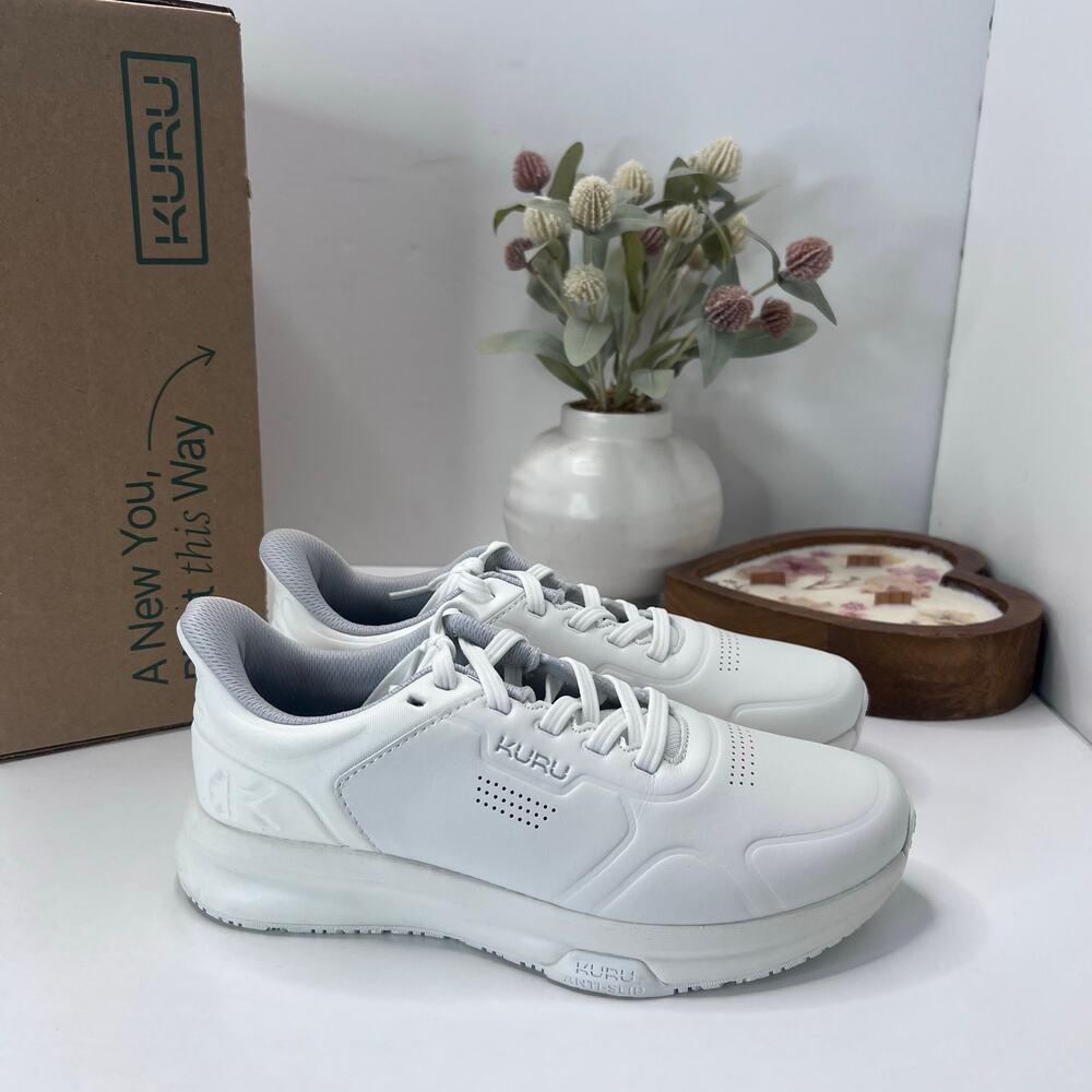 Kuru Shift Comfort Anti-Slip Work Shoe Bright White Women 7M Tried On